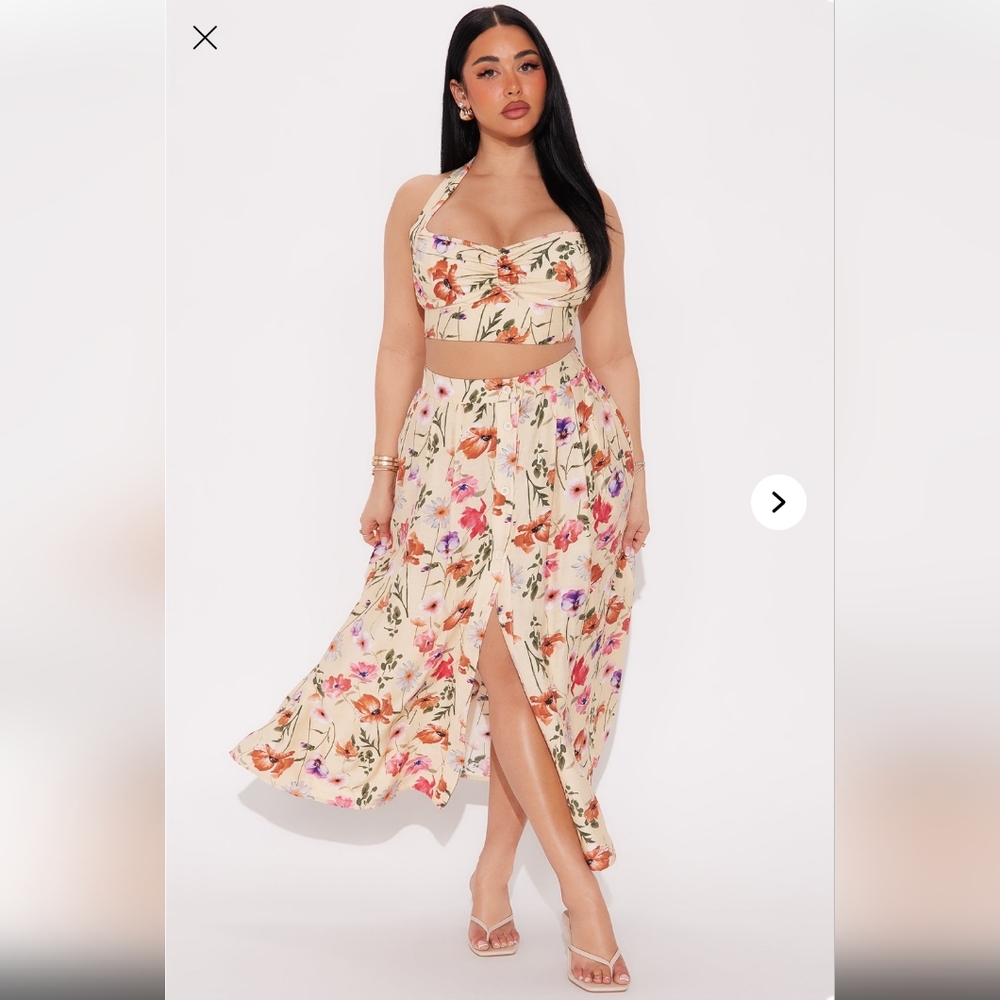 Fashion Nova Floral Wrap Set